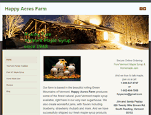 Tablet Screenshot of happyacresfarm.com